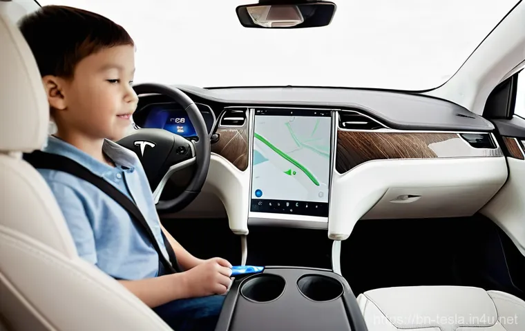 테슬라 차량의 OTA 소프트웨어 업데이트 - **Prompt 2: Tesla's Proactive Safety in Action**
    "A Tesla Model S driving on a multi-lane highwa...