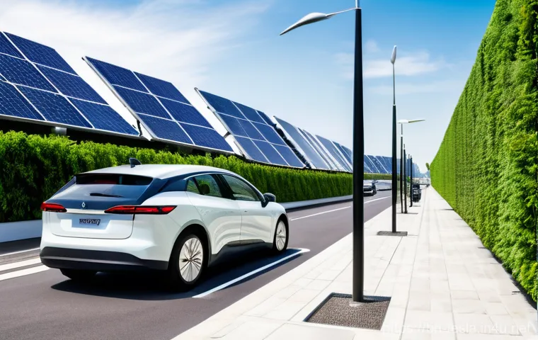 테슬라 전기차와 하이브리드 차의 차이점 - **Hybrid Car: Family Road Trip & Balanced Power**
    "A spacious, contemporary hybrid SUV (like a T...